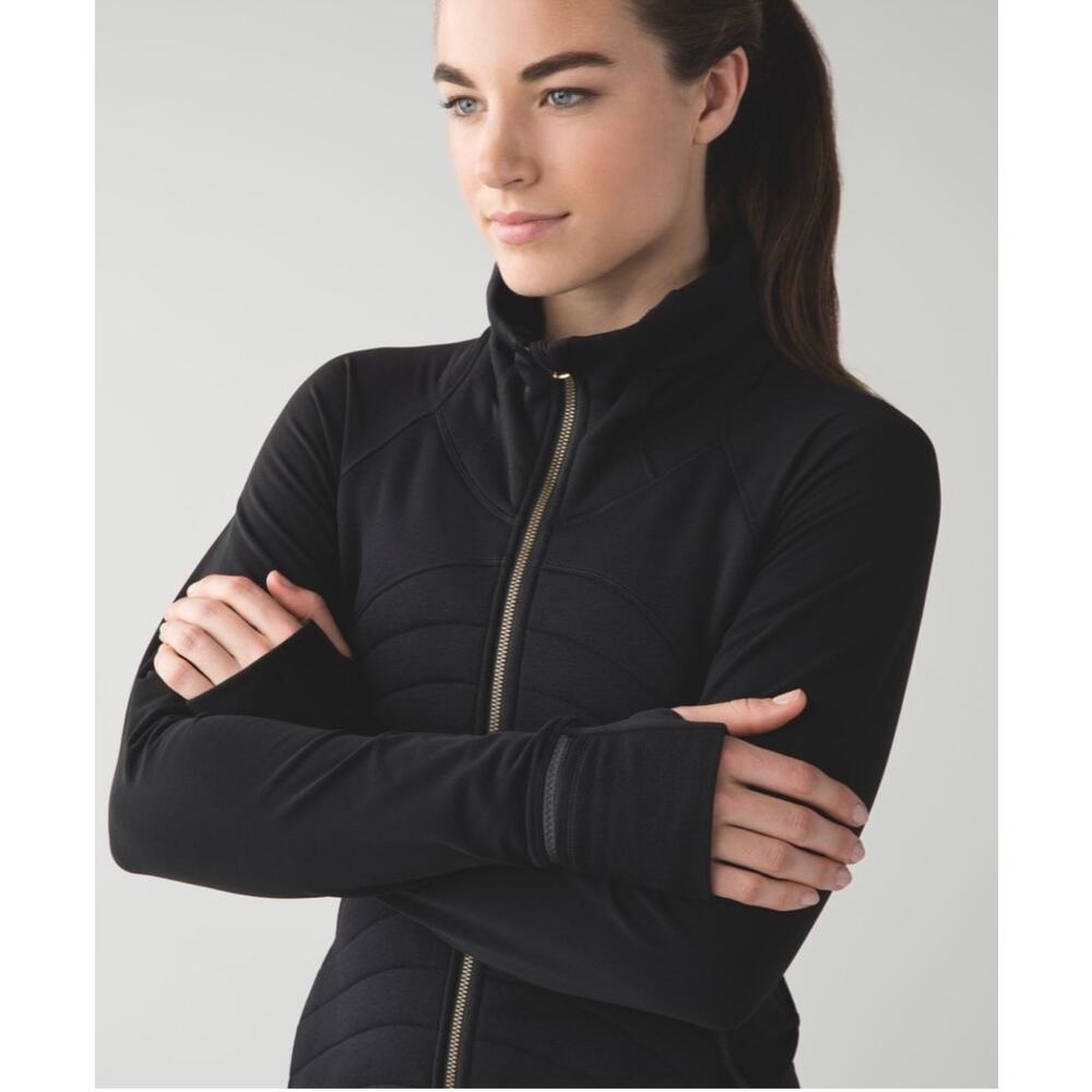 Lululemon Women's Fleece Out Jacket Full-Zip Black Sz 8